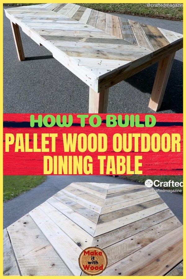 pallet wood dining table