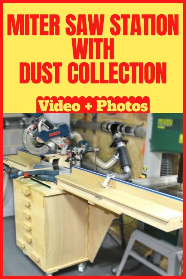 Miter Saw Station With Dust Collection
