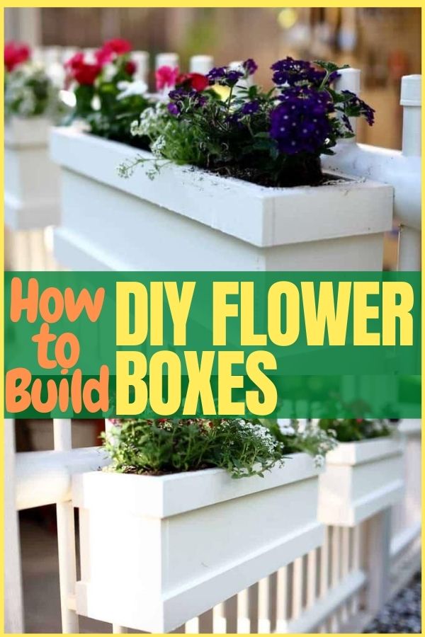 diy flower boxes for deck railings