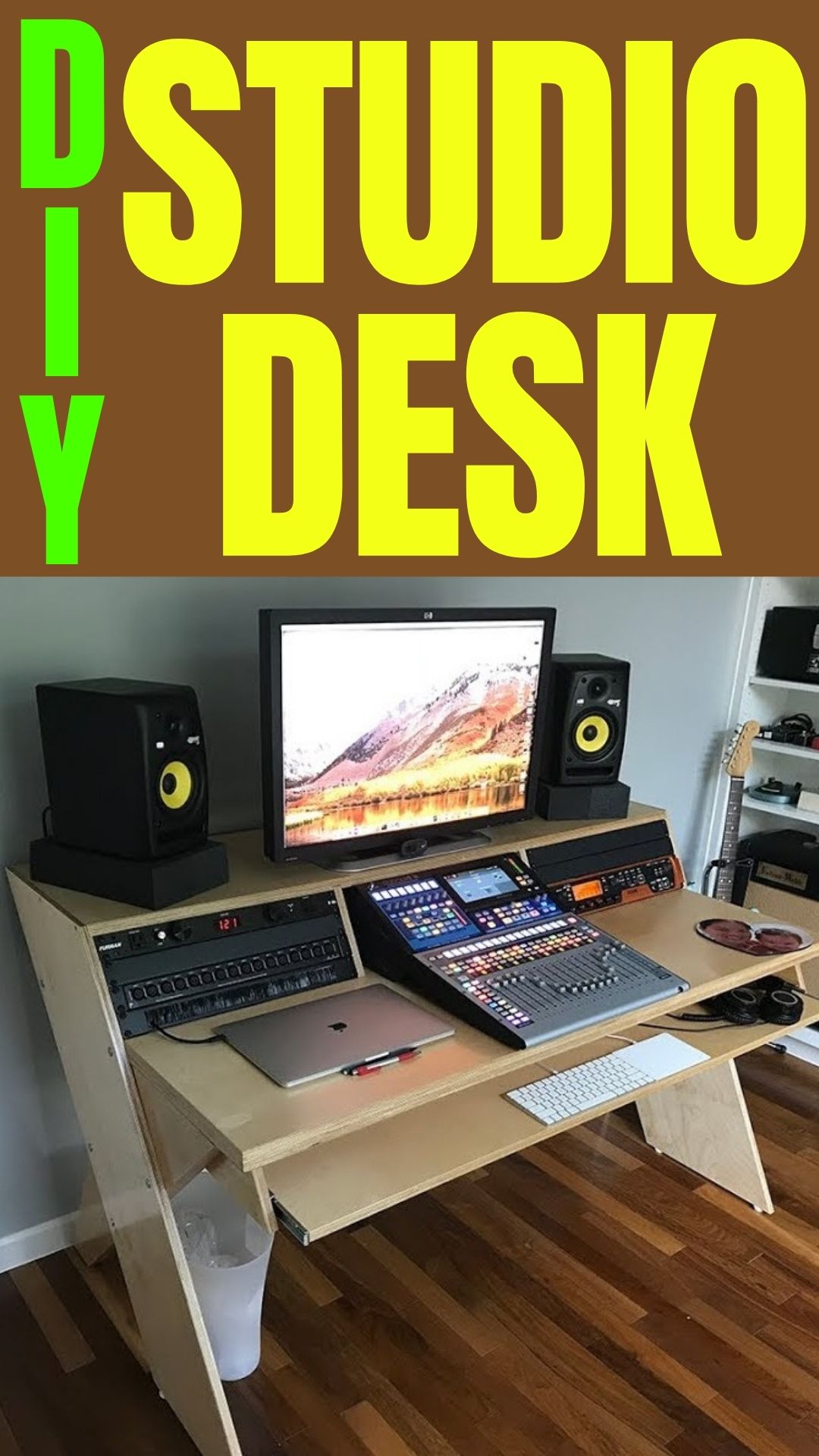 DIY studio desk