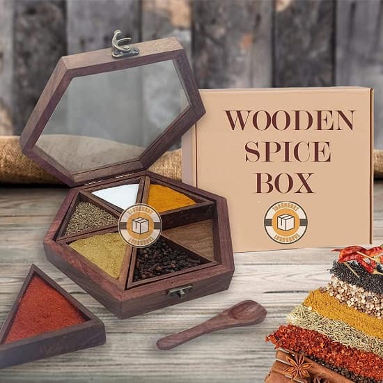 wooden spice box ideas 