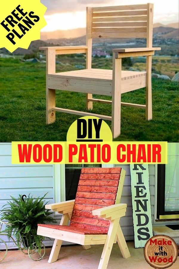 Easy diy wood patio chair project Make it with Wood