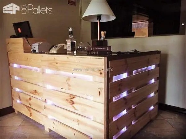 Pallet wood bar top ideas