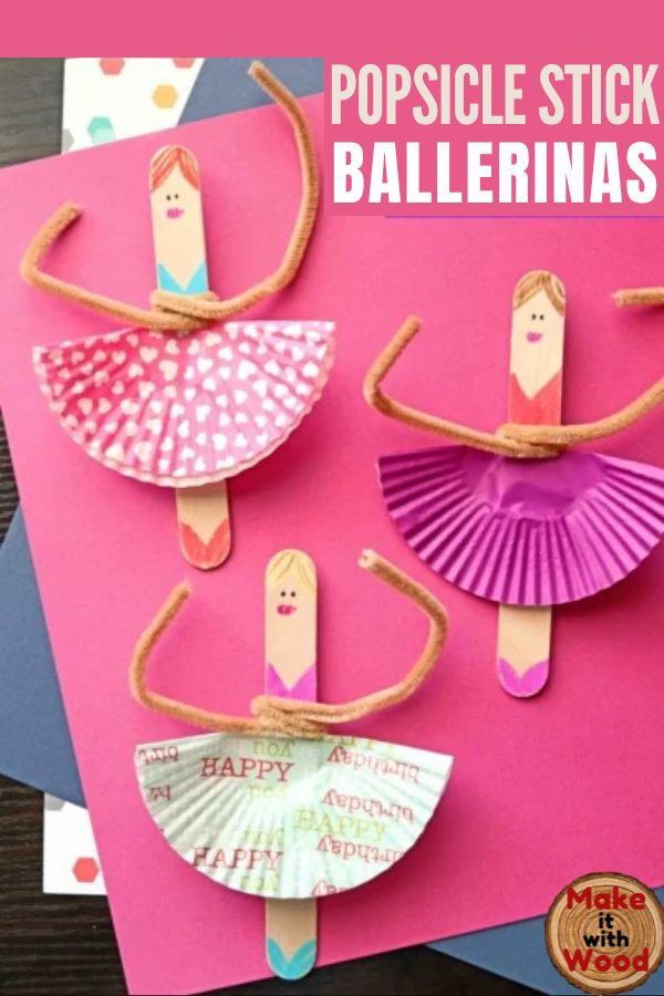 Popsicle Stick Ballerinas